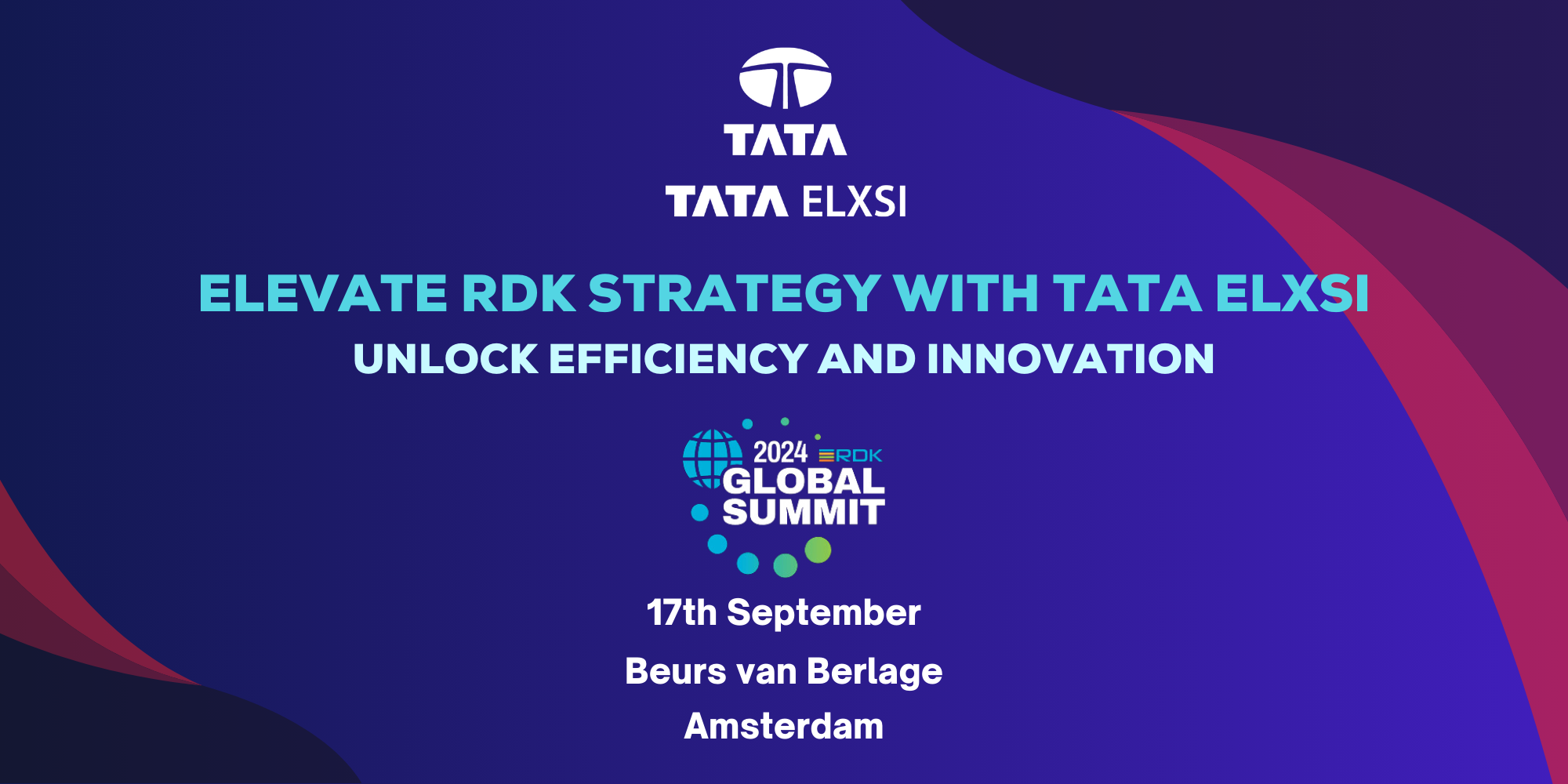 Tata Elxsi at RDK Global Summit 2024 Tata Elxsi at RDK Global Summit 2024