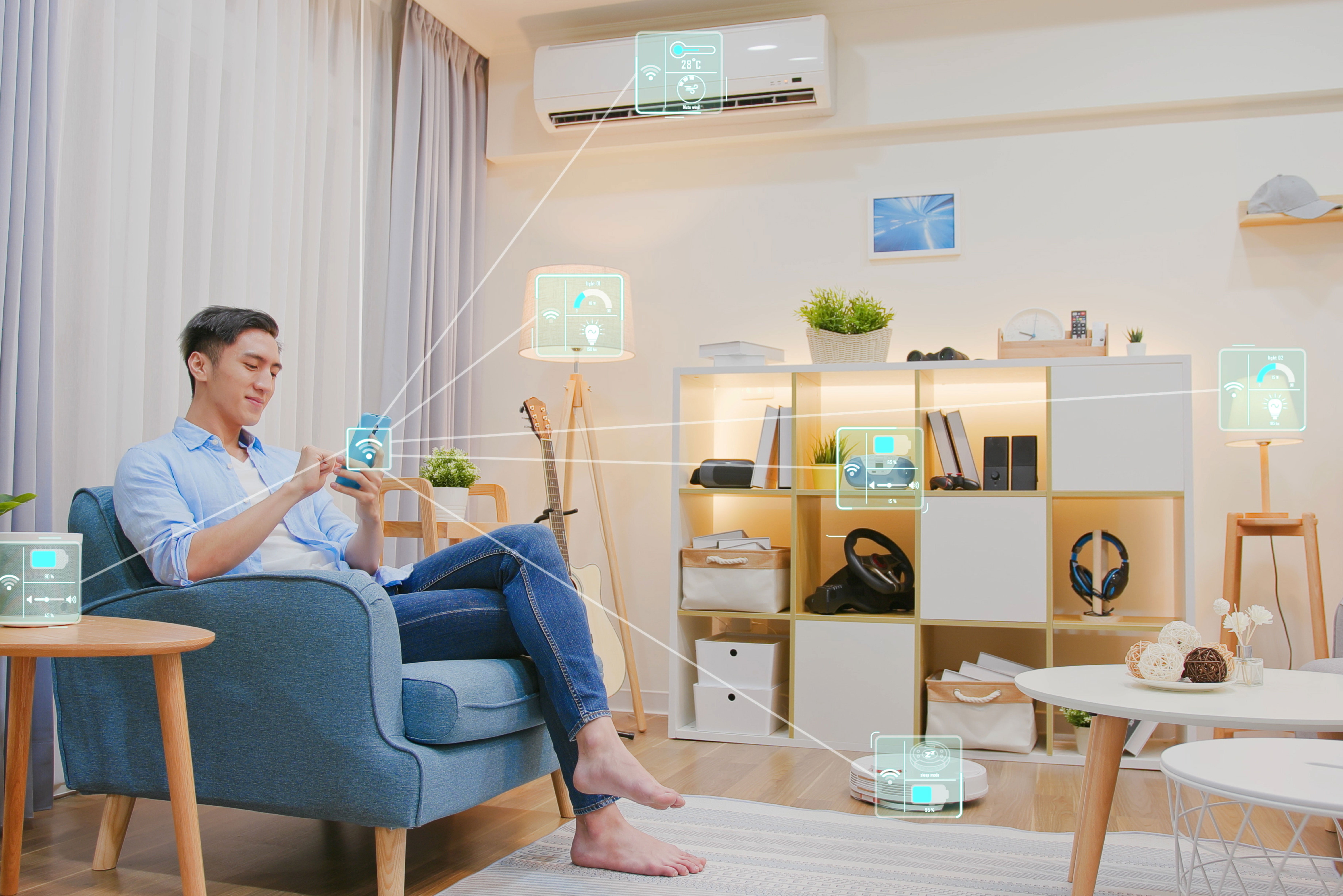 IoT enabled connectivity in a Smart home